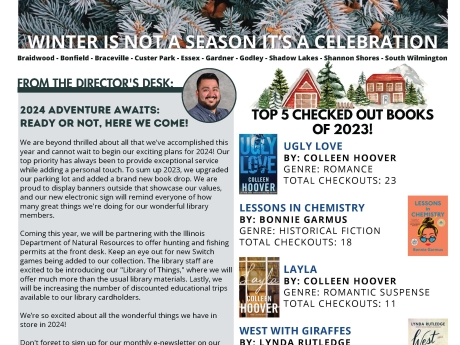 January - May 2024 Winter Newsletter Cover