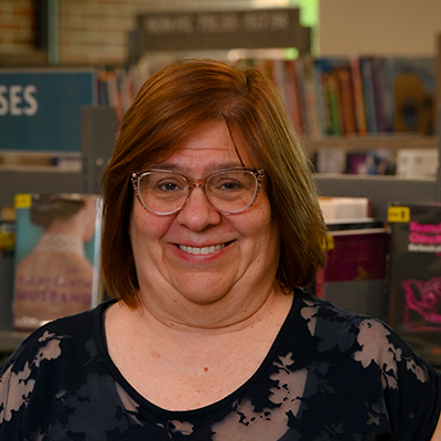 Sue Erickson Head of Circulation and Outreach Services headshot